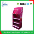 cigarette exhibition cardboard floor display stand rack for sale